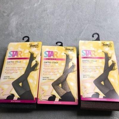 3 Pairs Spanx Star Power  Shaping Tights Size A New